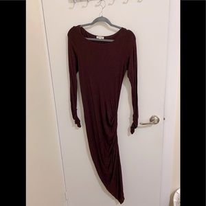 Max Studio burgundy dress